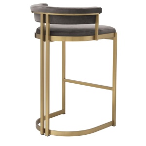 Scaun bar design LUX, Counter Stool Dante, gri 115839 HZ - Img 3