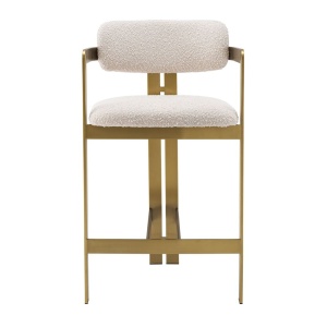 Scaun bar design LUX Donato Counter Stool, boucle crem 115049 HZ - Img 2