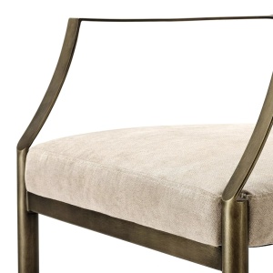 Scaun cu brate elegant, tapitat cu catifea, LUX Scribe 110807 HZ - Img 3