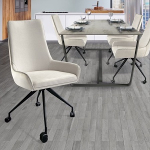 Scaun cu roti design elegant Diane - Img 3