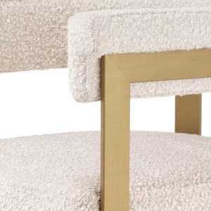 Scaun de bar design LUX, Bar Stool Clubhouse crem - Img 5