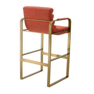 Scaun de bar elegant design LUX Olsen, scalea orange - Img 5