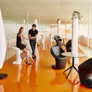 Scaun de bar exterior / interior design modern premium UFO BAR STOOL 63005 Vondom - Img 6