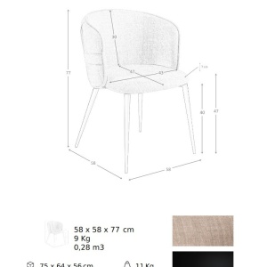 Scaun deosebit design LUX Brown - Img 9