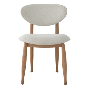 Scaun design elegant LUX Allston, sentier cream/ natur - Img 2