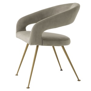 Scaun design elegant LUX Bravo, savona greige 116144 HZ - Img 4