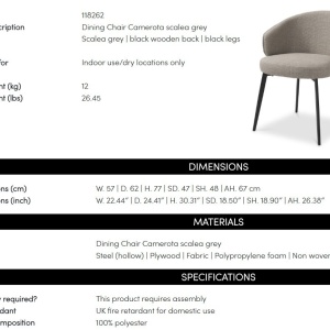 Scaun design elegant LUX Camerota - Img 2