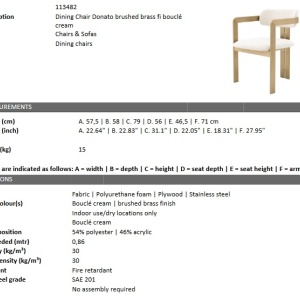 Scaun design elegant LUX Donato, alama 113482 HZ - Img 6