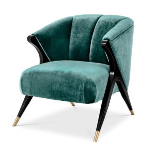 Scaun design elegant LUX Pavone verde 112018 HZ