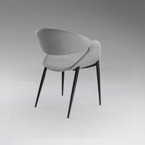 Scaun dining design elegant Giro gri - Img 5