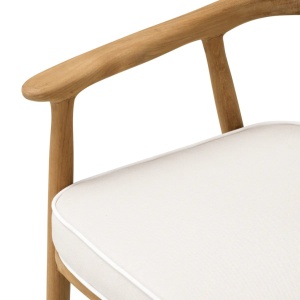 Scaun elegant design LUX Beale natur/ off-white - Img 5