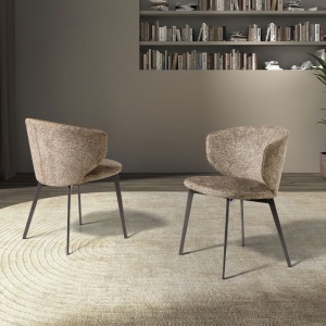 Scaun LUX design italian Brown marbled - Img 3
