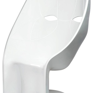 Scaun modern din fibra de sticla NEMO FACE alb - Img 6