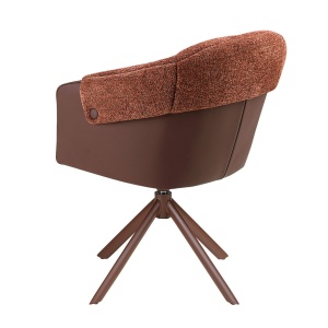 Scaun modern pivotant Copper-brown - Img 7