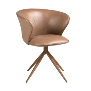 Scaun modern pivotant piele sintetica Camel