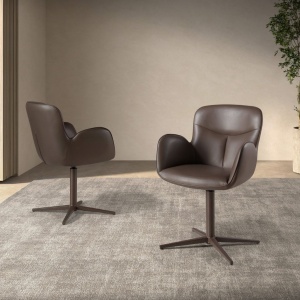 Scaun modern pivotant piele sintetica Maro - Img 6