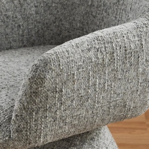 Scaun pivotant AMBIENTO tesatura Chenille gri - Img 3