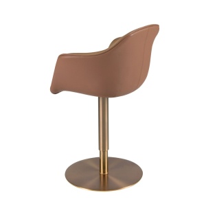 Scaun pivotant cu inaltime reglabila Stool maro - Img 4