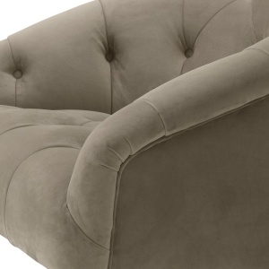 Scaun pivotant design elegant LUX Gardner, savona greige 115706 HZ - Img 4