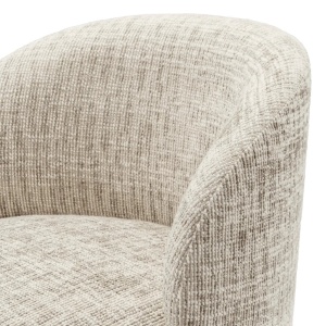 Scaun pivotant modern design LUX Chair Greer, Creststone beige - Img 6