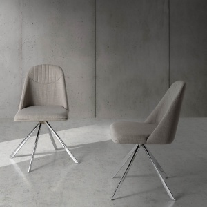 Scaun pivotant tapitat design italian Dublin AC-F3216 - Img 8