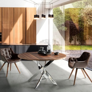 Scaun tapitat design italian Mink AC 4073-F3229 - Img 8