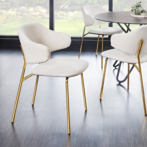 Set 2 scaune stil modern Tracy Alpine, boucle alb - Img 6