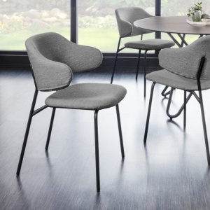 Set 2 scaune stil modern Tracy Alpine, boucle gri - Img 6