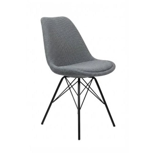 Set 4 scaune moderne Scandinavia tesatura structurata gri
