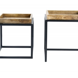 Set de 2 masute design industrial Serviteur - Img 5