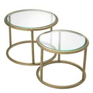 Set de 2 masute design LUX elegant Addison - Img 3
