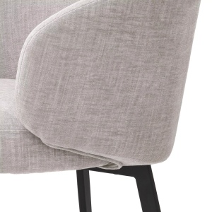 Set de 2 scaune cu brate design LUX Lloyd, sisley gri 115993 HZ - Img 6
