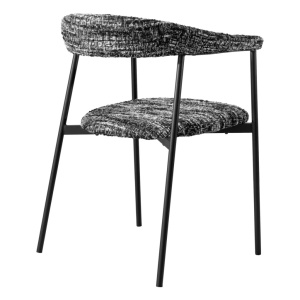 Set de 2 scaune design LUX Julio, Boucle sonata black - Img 7