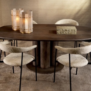 Set de 2 scaune design LUX Julio, Boucle sonata cream - Img 6