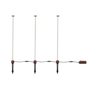 Set de 3 corpuri iluminat exterior decorativ cu tarus KASP H-90cm