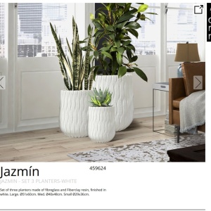 Set de 3 jardiniere decorative Jazmin - Img 5