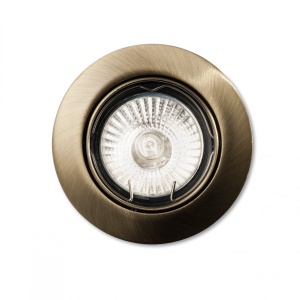Set de 3 spoturi orientabile, incastrabile diam.8,2cm, SWING FI1 brunito 083186