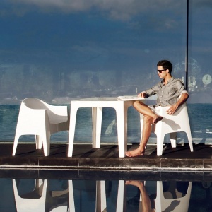 Set de 4 Scaune moderne de exterior / interior design premium SOLID ARMCHAIR 55027 Vondom