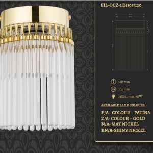 Spot aplicat design LUX realizat manual Filago - Img 3