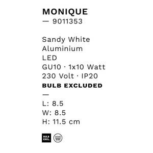 Spot aplicat design minimalist MONIQUE alb - Img 2