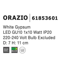 Spot aplicat din ghips ORAZIO NVL-61853601 - Img 3