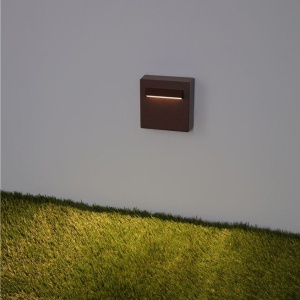 Spot aplicat exterior LED 3000K, IP65 RECTO corten - Img 2