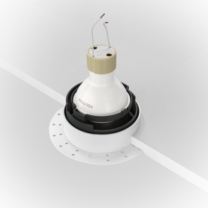 Spot incastrabil design tehnic Share alb, negru 10,2cm 55807 universul-luminii.ro
