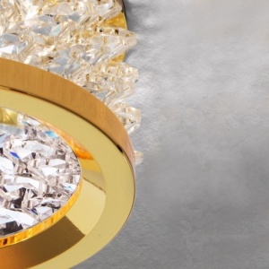 Spot incastrabil dimabil, cristal K10 Korb auriu Str 10-461 gold/EBL OR 89717 universul-luminii.ro