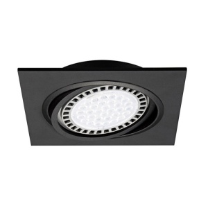 Spot incastrabil, directionabil BOXY DL 1, negru 20071-BK ZL
