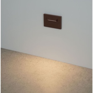 Spot incastrabil exterior LED 3000K, IP65 RECTO corten - Img 6