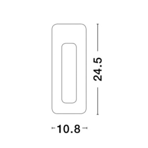Spot incastrabil ideal pentru iluminat scara sau hol EURONA, 10,8x24,5cm NVL-9879390 81517 universul-luminii.ro