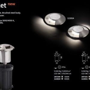 Spot incastrabil iluminat exterior IP65 ROCKET-2 PT 3000K 247151 IDL 82407 universul-luminii.ro