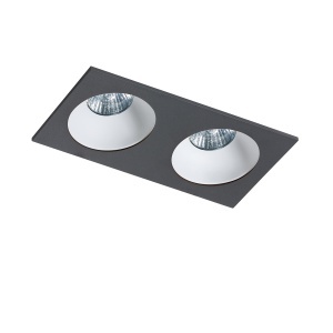 Spot incastrat tavan/plafon stil modern Hugo 2 negru 184227 universul-luminii.ro