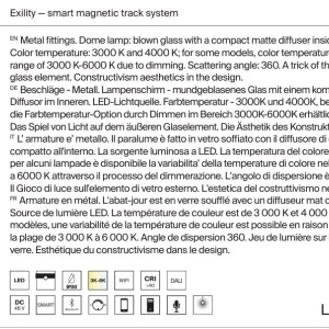 Spot LED, accesoriu pentru sina magnetica Exility, Luna alb 4000K 238897 universul-luminii.ro